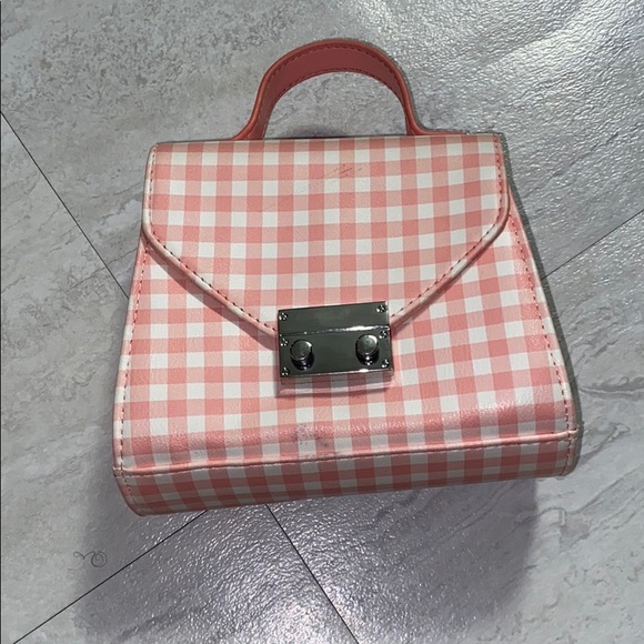Pink Polka Square Purse - Picture 1 of 1